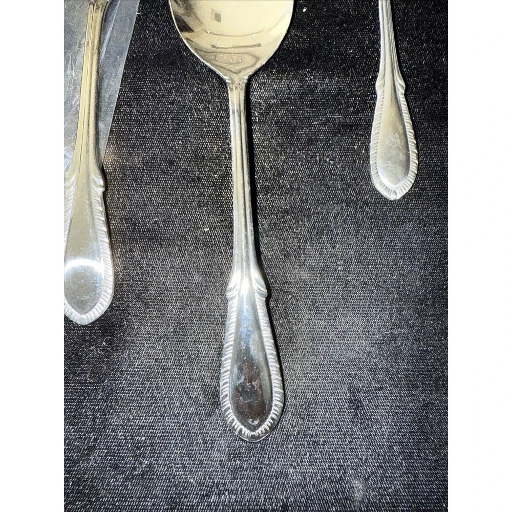 Farberware Stainless Breeze 3 Piece ServingSpoon Meat Knife Butter‎ Knife 5233